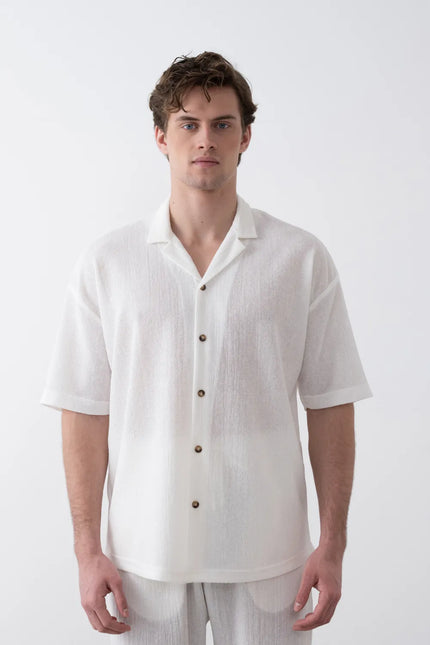 Örme Dokulu Gömlek