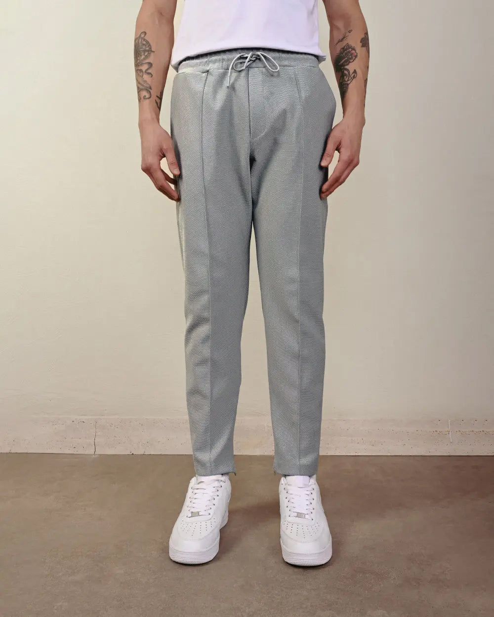 Çizgi Detaylı Slim Fit Dar Paça Pantolon