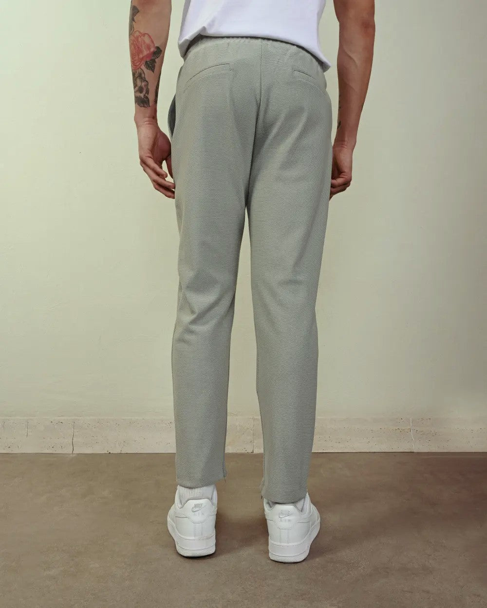 Çizgi Detaylı Slim Fit Dar Paça Pantolon