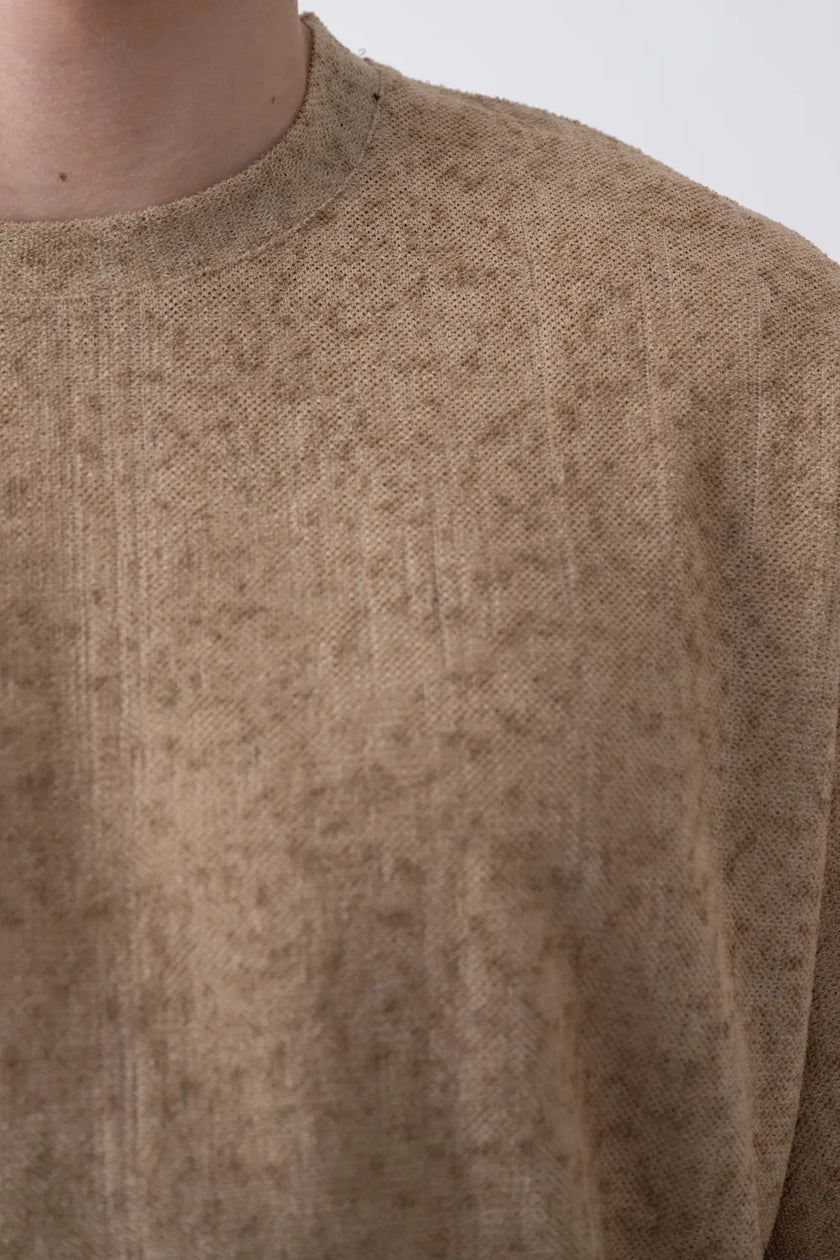 Marrakech Bisiklet Yaka bej Tişört 2488