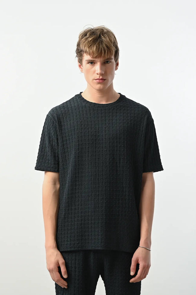 Marrakech Bisiklet Yaka petrol Tişört 2407