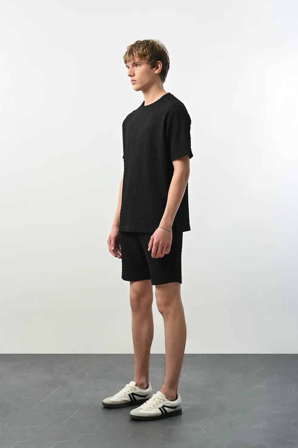 Marrakech Bisiklet Yaka siyah Tişört 2407