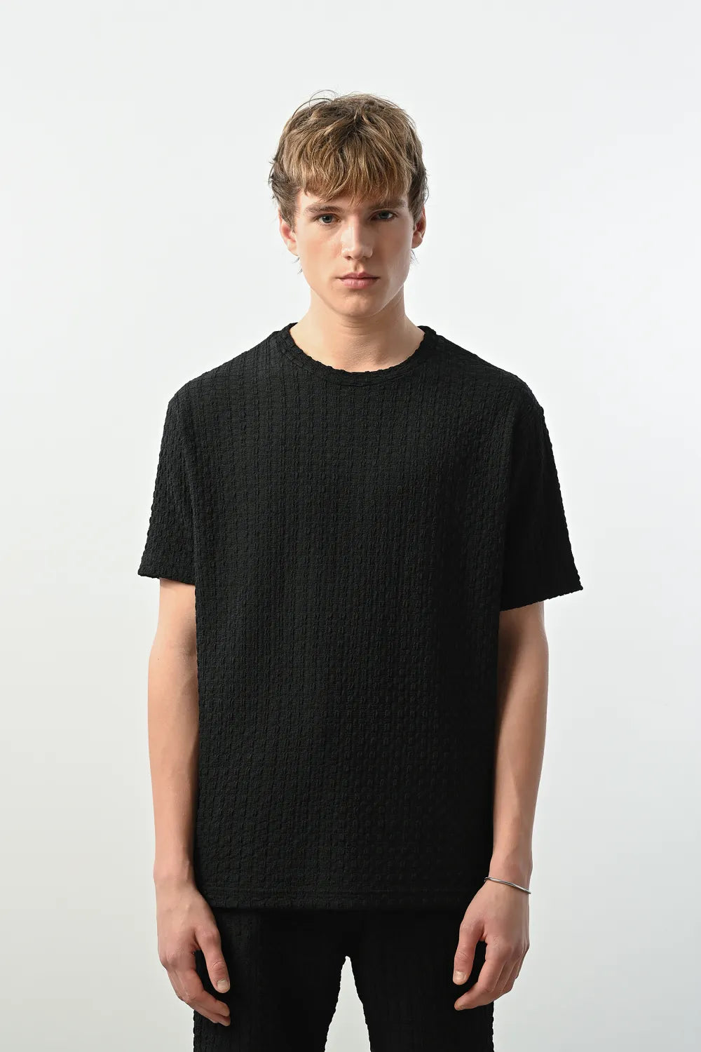 Marrakech Bisiklet Yaka siyah Tişört 2407