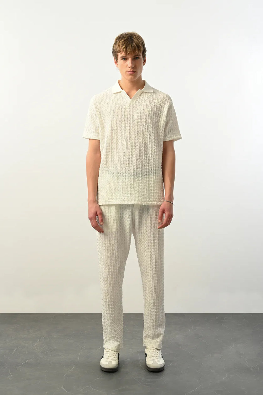 Marrakech Polo Yaka beyaz Tişört 2406