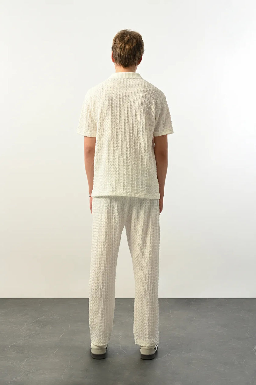 Marrakech Polo Yaka beyaz Tişört 2406