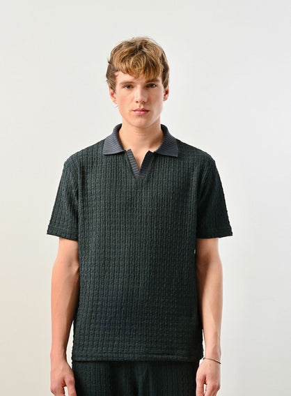 Marrakech Polo Yaka petrol Tişört 2406