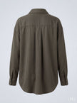 Modal V-Neck Khaki Classic Shirt