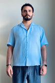 Müslin Kumaş Yazlık Gömlek - Küba Yaka ve Ferah Kesim