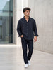 Oversize Draped Crink Shirt