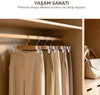 3 Wooden Trouser and Skirt Hangers