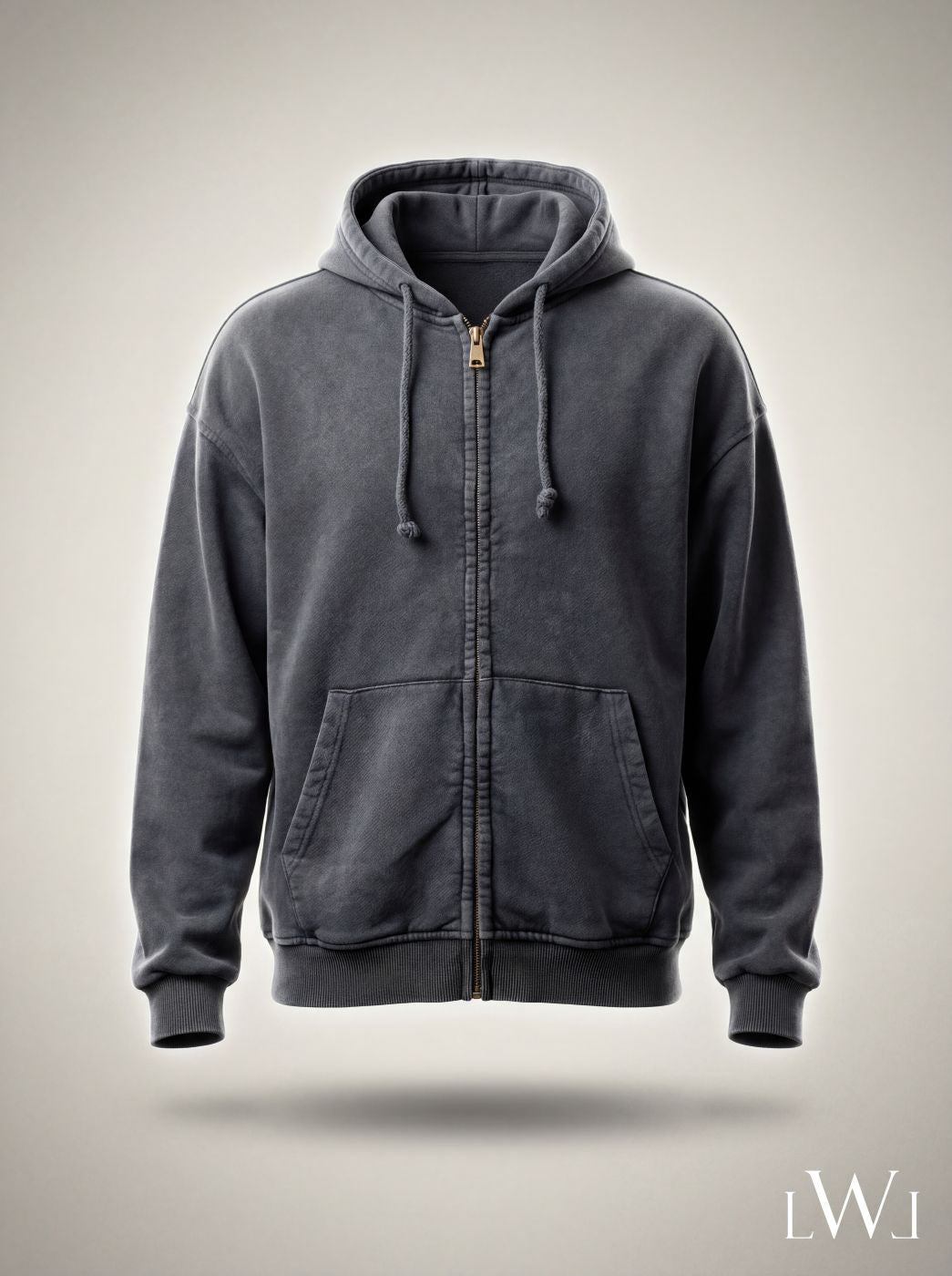 Premium Washed Zippered Hooded Oversize Sweatshirt