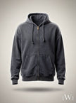 Premium Washed Zippered Hooded Oversize Sweatshirt