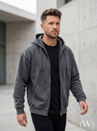 Premium Washed Zippered Hooded Oversize Sweatshirt