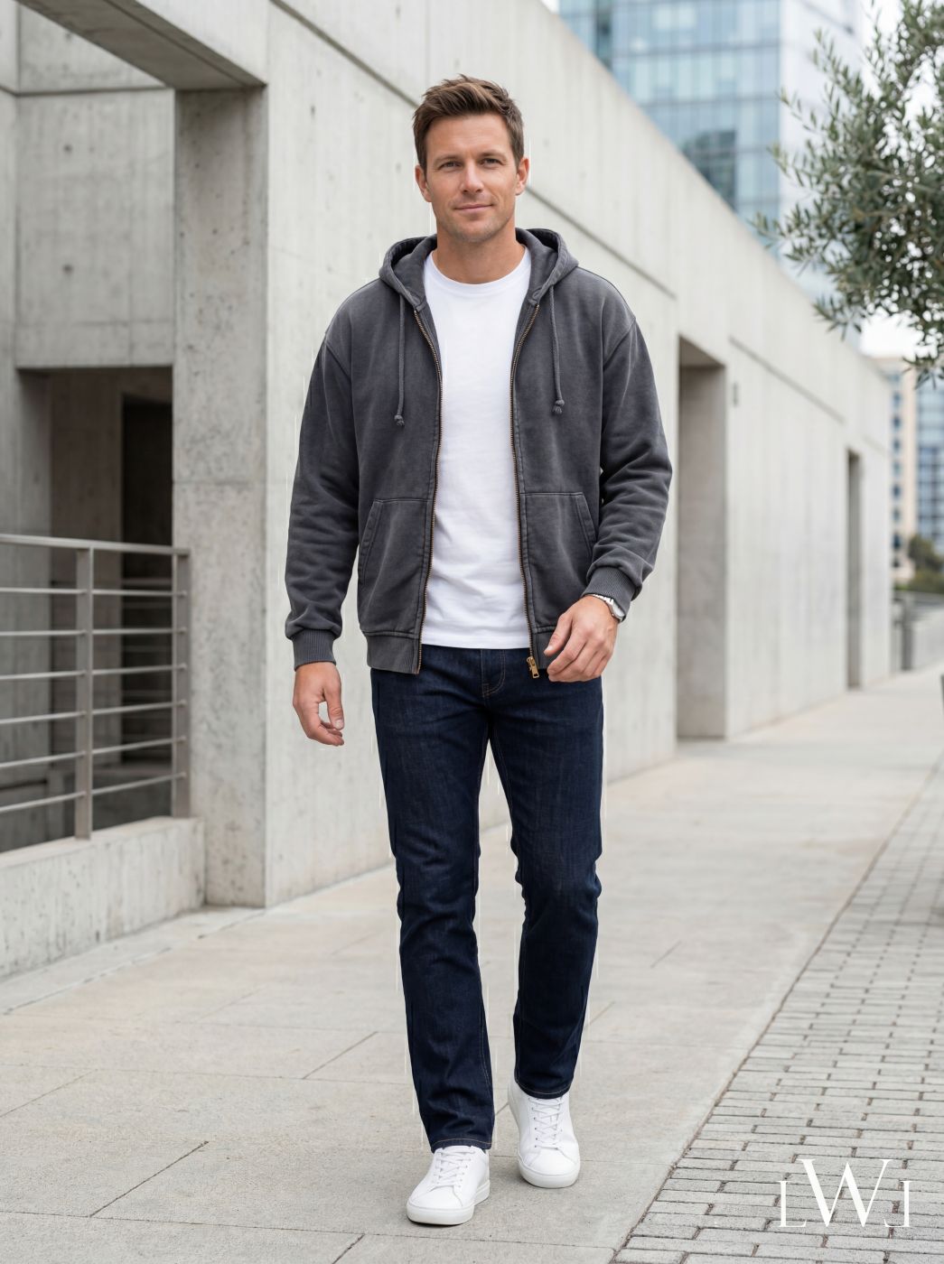 Premium Washed Zippered Hooded Oversize Sweatshirt