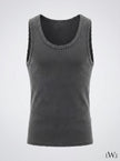 Washed and Distressed Tank Top Camisole Undershirt