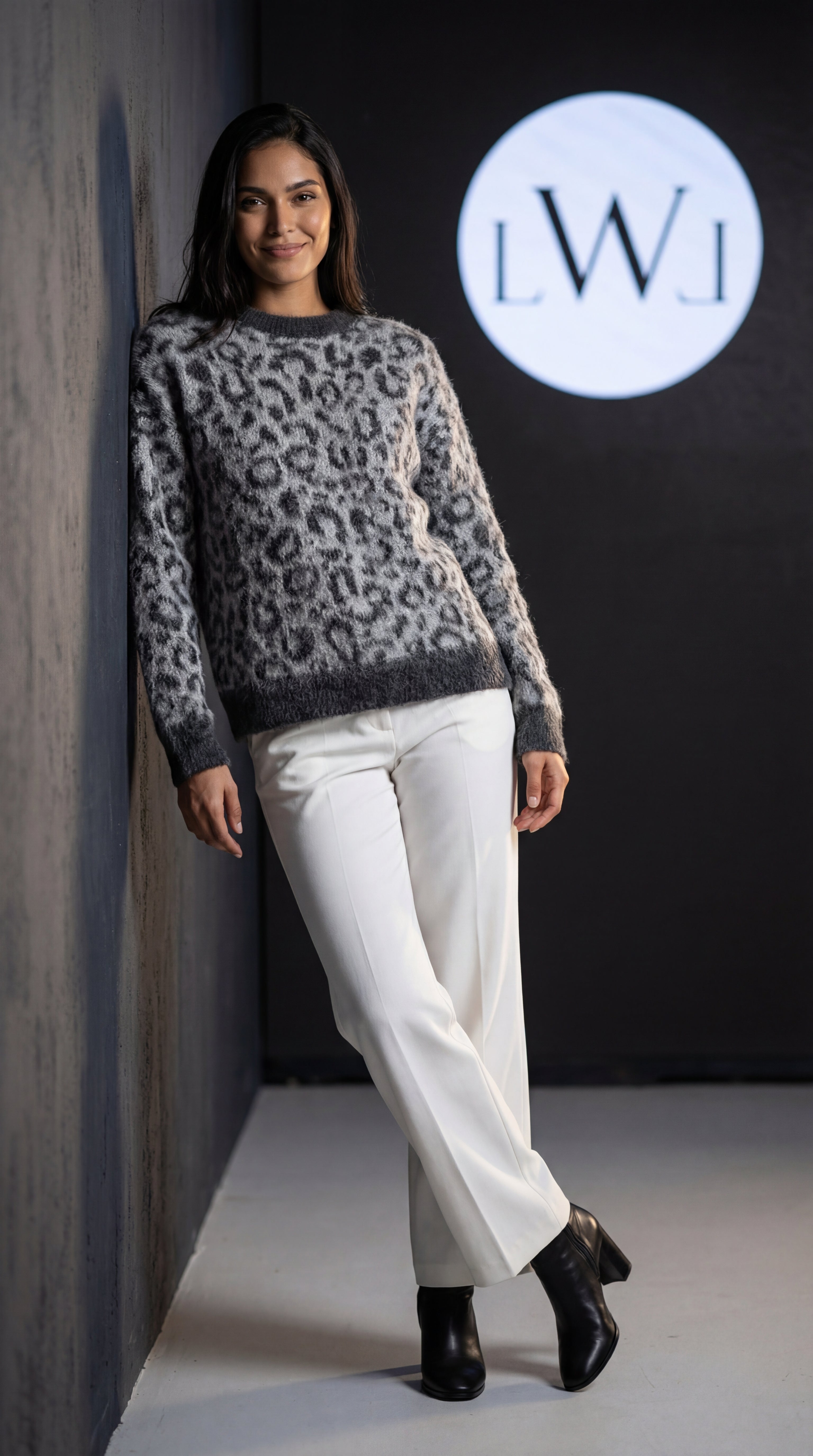 Leopard Print Oversized Sweater