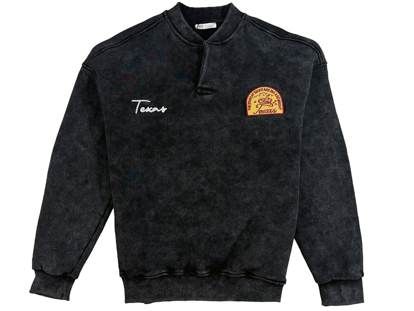 Yıkamalı Şardonlu Sweatshirt