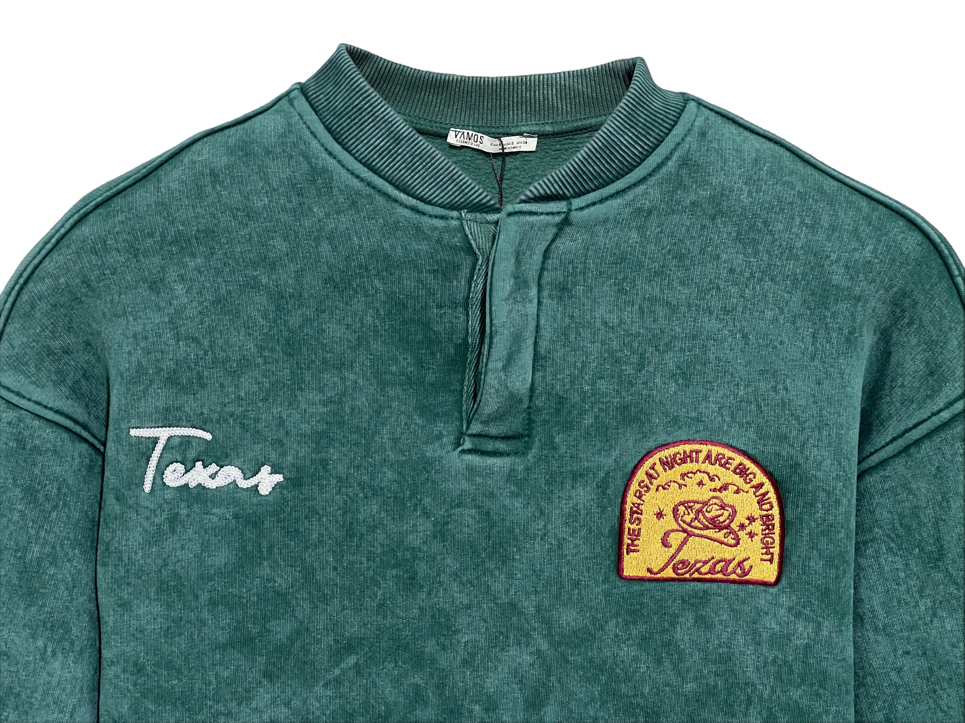 Yıkamalı Şardonlu Sweatshirt