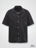 Acid Washed 100% Tencel Oversize Short Sleeve Men's Shirt