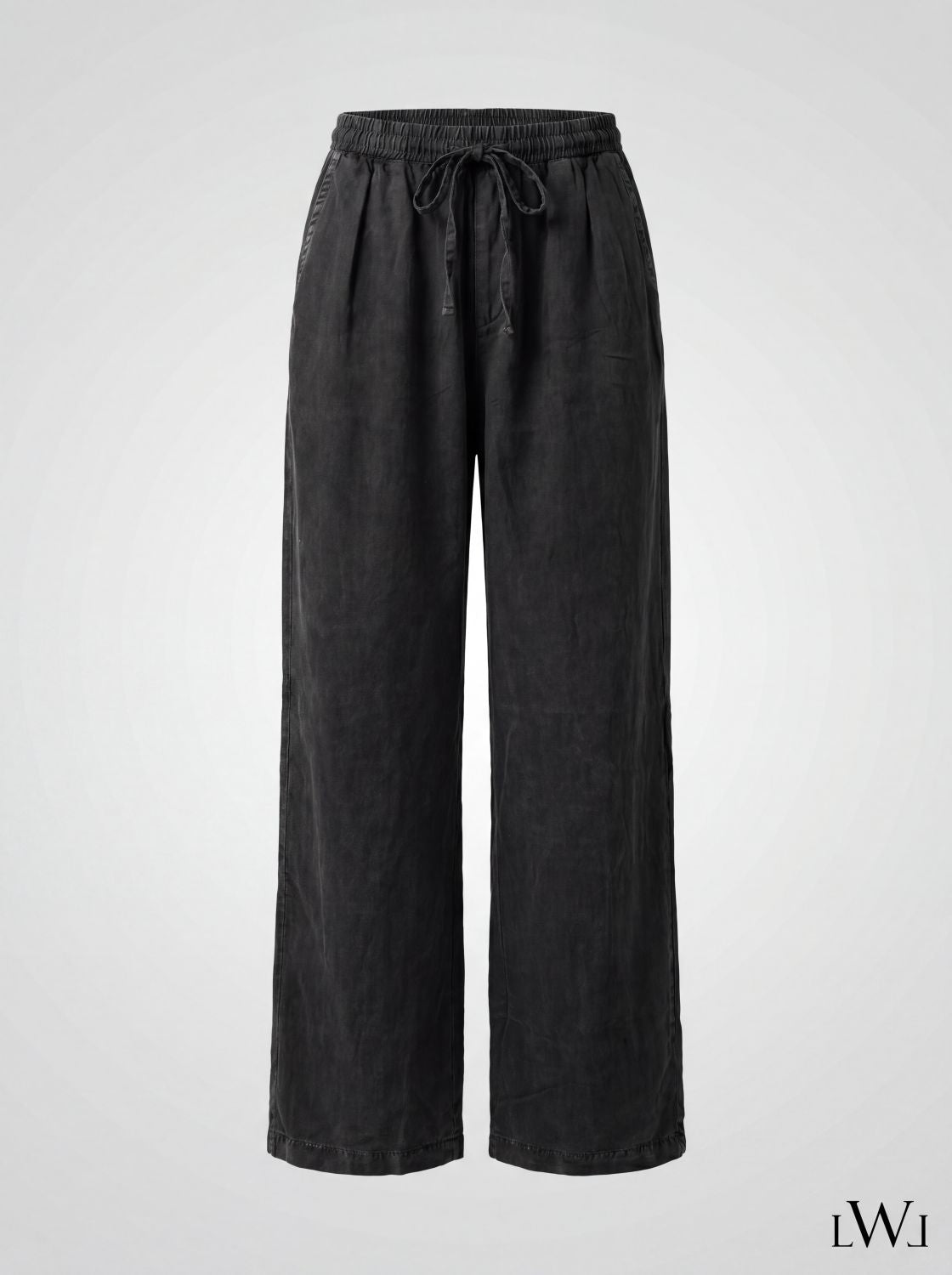 Acid Washed 100% Tencel Wide Leg Wide Cut Men's Trousers