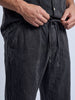 Acid Washed 100% Tencel Wide Leg Wide Cut Men's Trousers