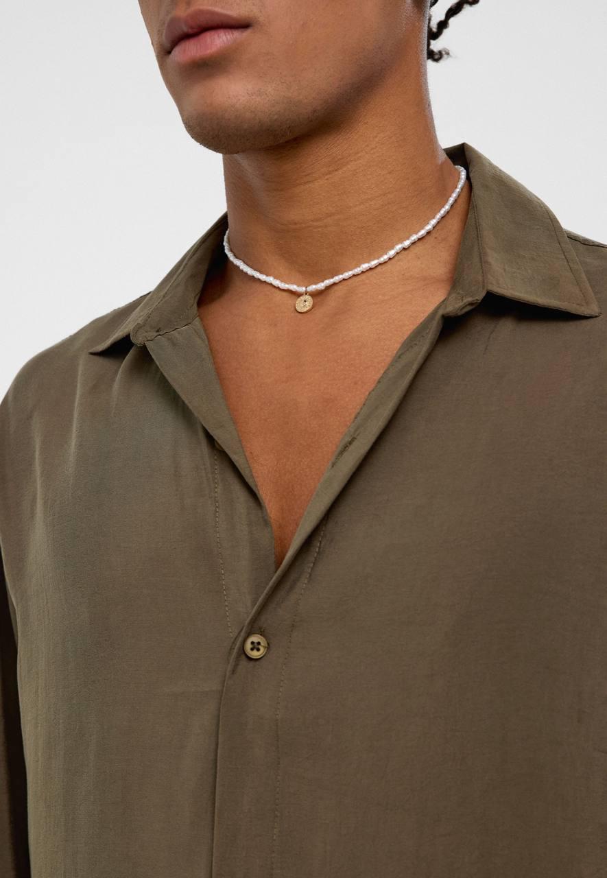 Basic Oversize Uzun Kollu Modal Gömlek