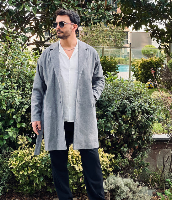 Vamos Kemerli Oversize Kase Kaban Koyu Gri