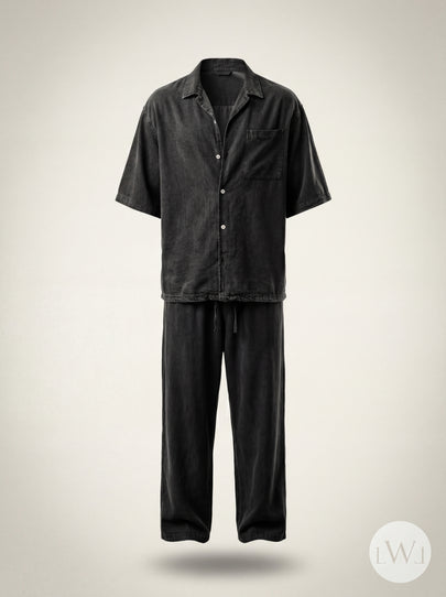 Acid Washed 100% Tencel Men's Suit