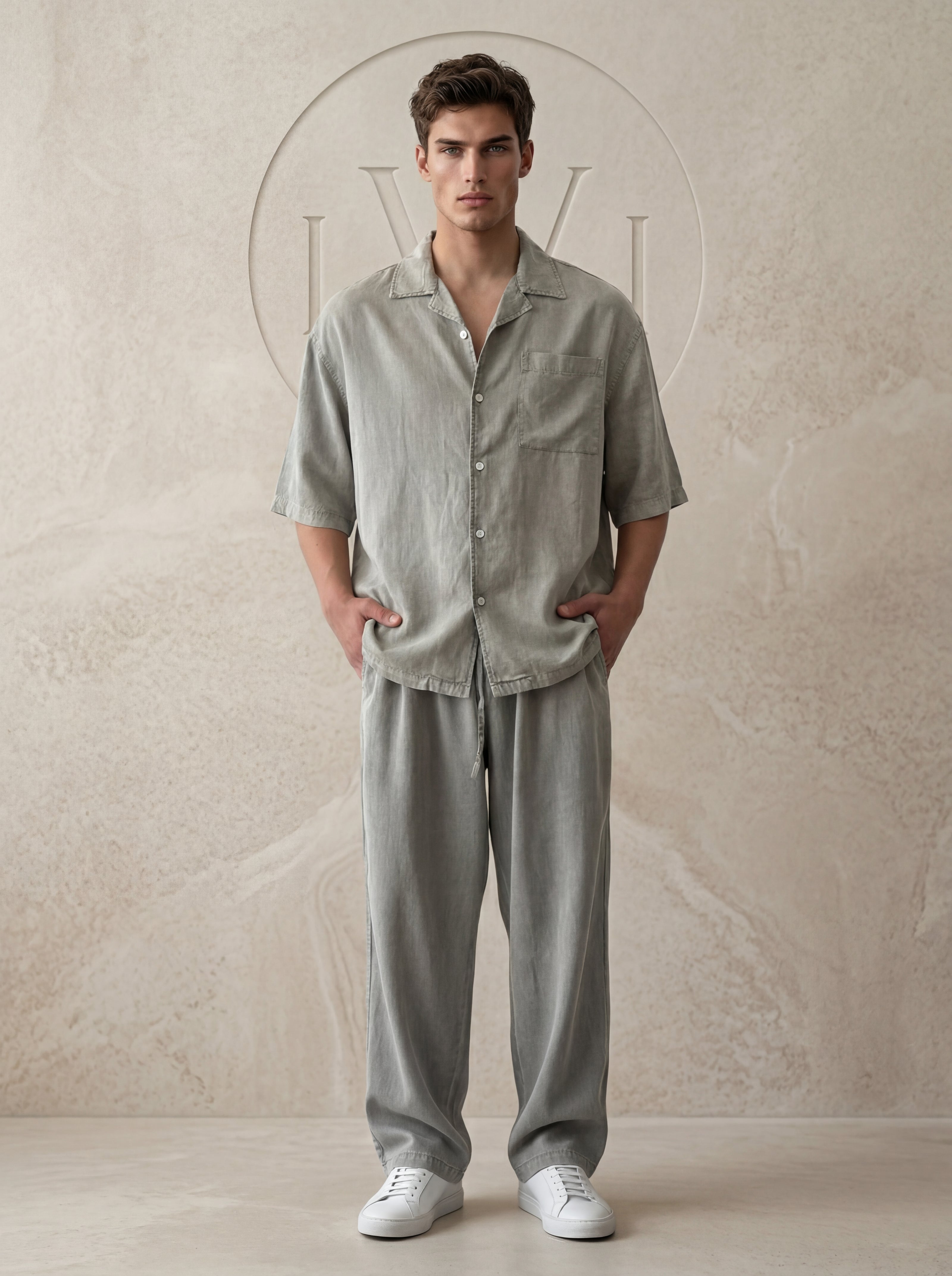 Acid Washed 100% Tencel Men's Suit