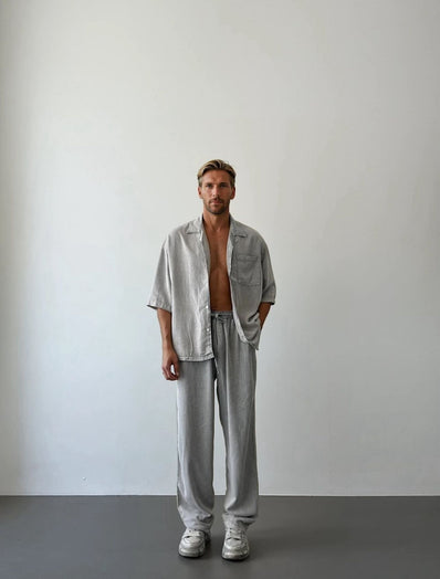 Asit Yıkamalı %100 Tensel Oversize Pantolon