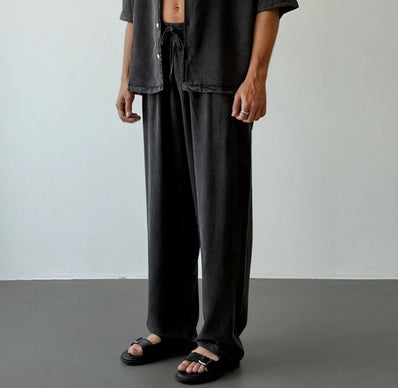 Asit Yıkamalı %100 Tensel Oversize Pantolon