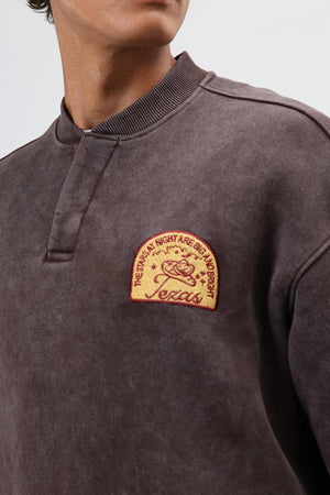 Yıkamalı Şardonlu Sweatshirt