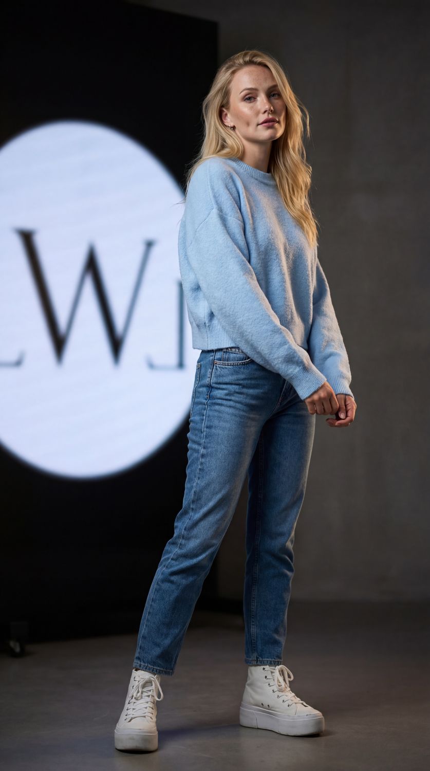 Baby Blue Soft Knit Sweater